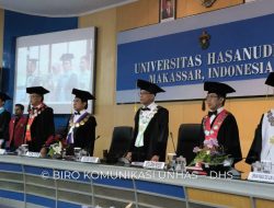 Unhas Kukuhkan Tiga Guru Besar