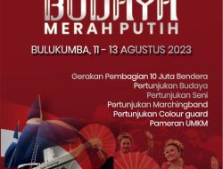 Festival Budaya Iringi Puncak Gerakan Pembagian 10 Juta Bendera di Bulukumba