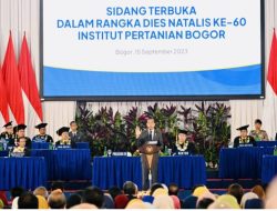 Pidato Dies Natalis Ke-60 IPB, Presiden Dorong Inovasi Besar Hadapi Tantangan Krisis Global