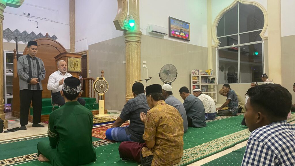 Ulama Palestina, Syaikh Dr. Umar Abdulah Shalah, dalam Kajian Subuh di Masjid Babul Iman Kota Sabang, Aceh, Selasa, 19 Maret 2024