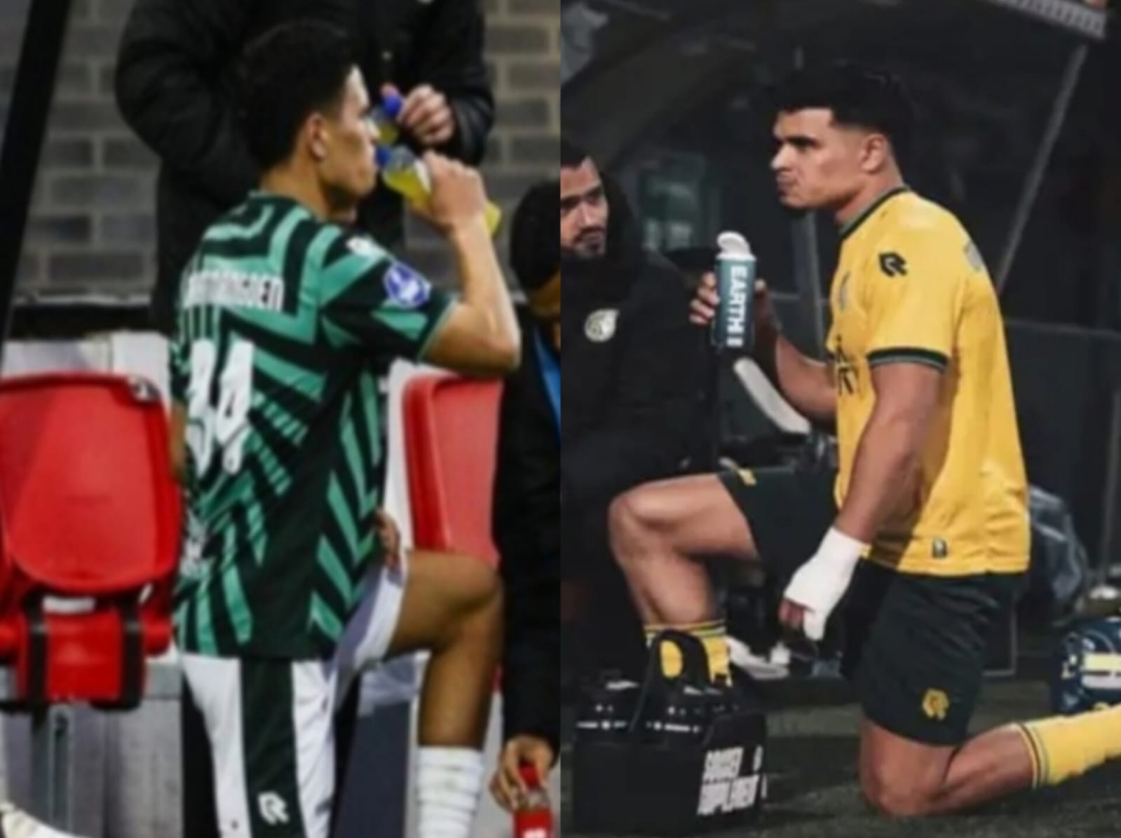 _Ragnar Oratmangoen buka puasa di dua pertandingan. Selalu minum dengan posisi berlutut, tidak berdiri