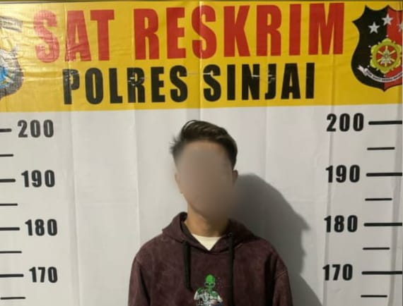 Sat Reskrim Polres Sinjai aman lelaki YI
