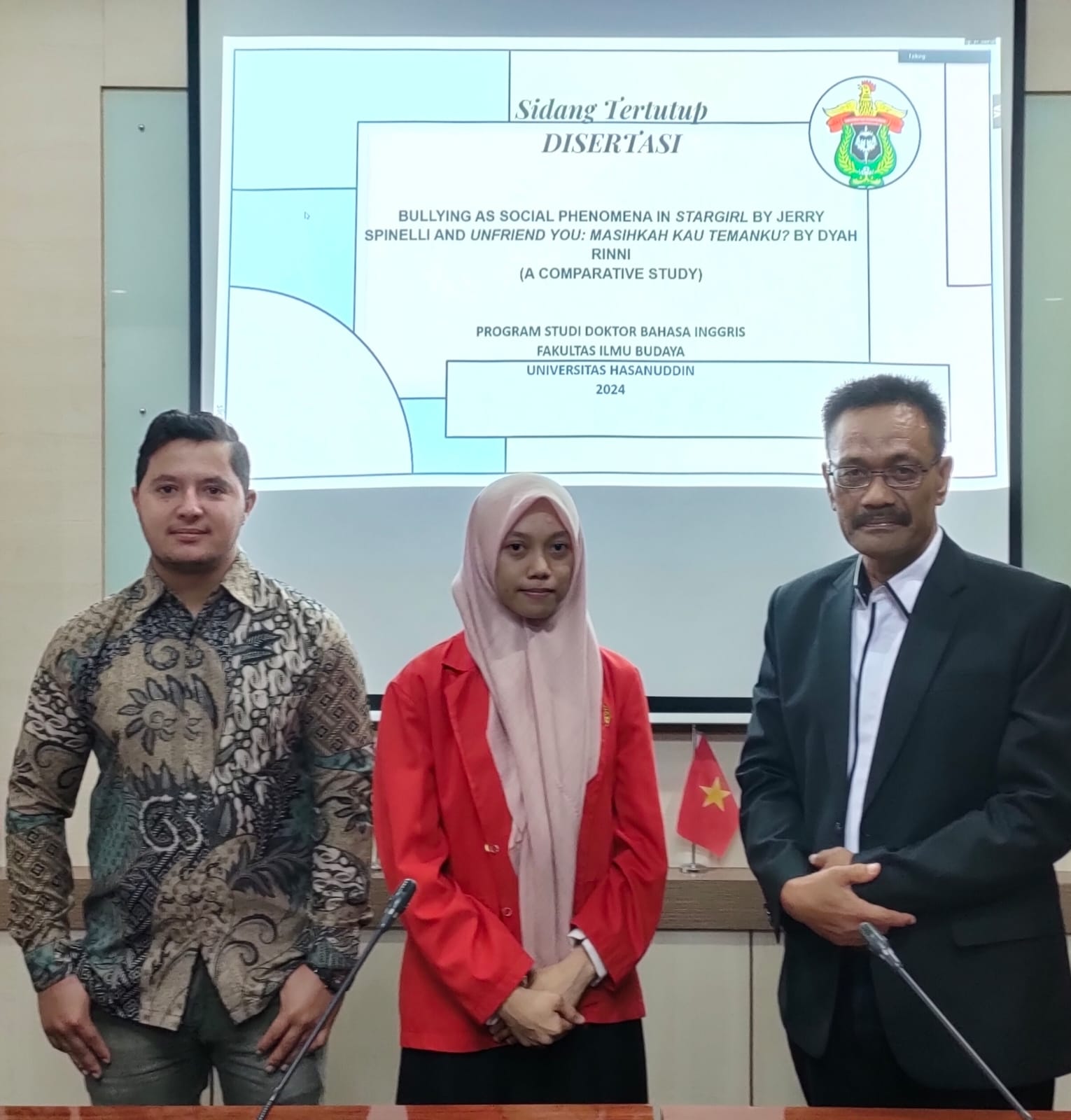 Andi Elsa Fadhilah Sakti dipastikan sebagai doktor termuda yang dihasilkan Universitas Hasanuddin (Unhas) selama ini.
