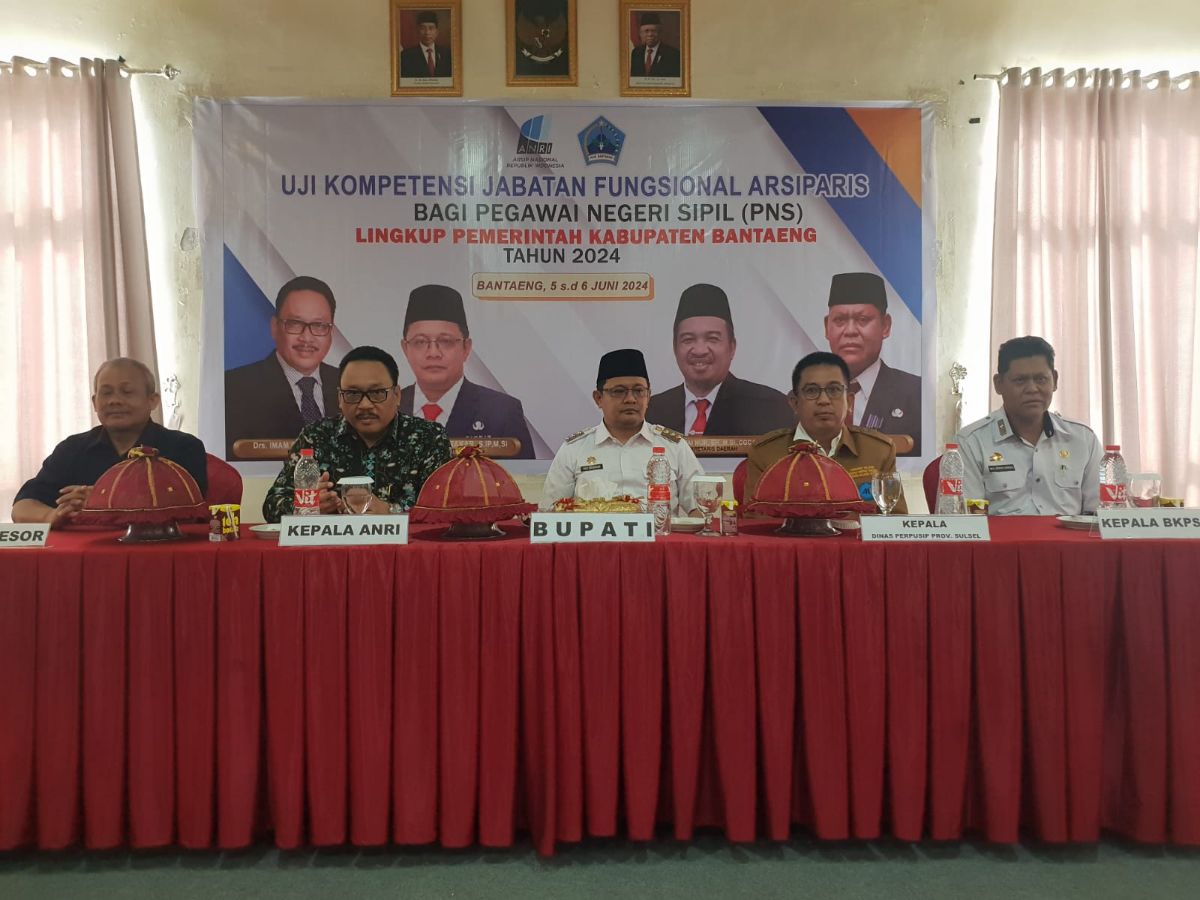 Pemkab Bantaeng gelar uji kompetensi tenaga fungsional arsiparis