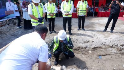 Peletakan batu pertama gedung depo Arsip Bantaeng