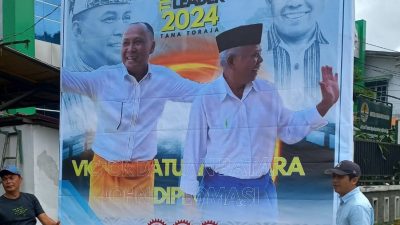 Baliho VDB-JD Hiasi Kota Makale,  Warga: Harapan Baru Tana Toraja