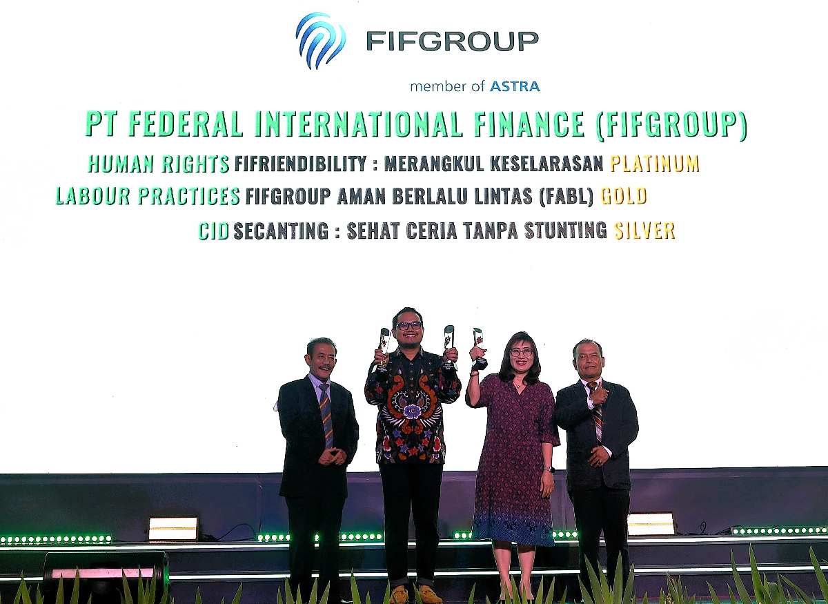 FIFGROUP berhasil meraih tiga penghargaan Indonesia CSR Award (ICA),