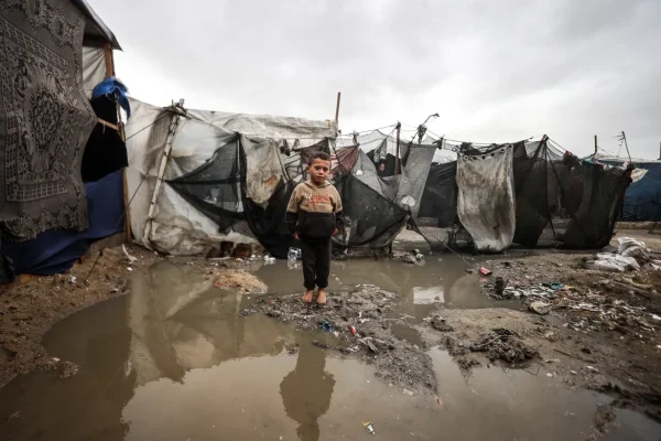Kamp pengungsian di Gaza Selatan