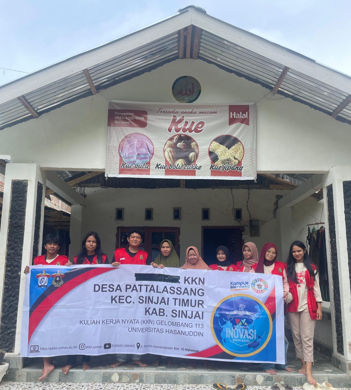 Mahasiswa KKN-T Unhas desa Pattalassang