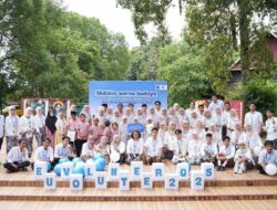 Melukis Warna Budaya”: Euvolunteer UNISMUH Gaungkan Tradisi Lewat Imajinasi Anak Bangsa