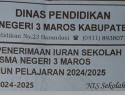 Orang Tua Siswa Keluhkan Tagihan Iuran Sekolah di SMAN 3 Maros