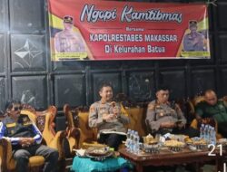 Ngopi Kamtibmas di Kelurahan Batua: Kapolrestabes Makassar Ajak Koreksi Diri