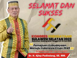 Ajiep Padindang Ungkap Jalan Menuju Kongres Kebudayaan Sulsel