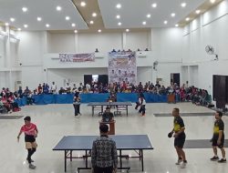 Laga Seru Terjadi di Beregu Tenis Meja Porseni PGRI Sulsel