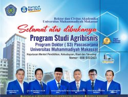 Dr Andi Lukman Wakili Mendikbudristek Akan Serahkan SK Prodi S3 Agribisnis Unismuh Makassar