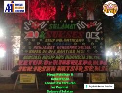 Ketua AAI di Non Jobkan, Kirim Karangan Bunga ke Pj. Gubernur Sulsel