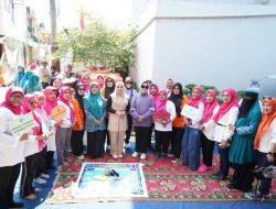 Lurah Maccini Sombala Dampingi Ketua TP PKK Sulsel dan Makassar Kunjungan ke Lorong PKK