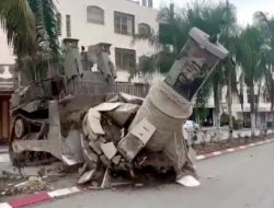 Keterlaluan, Israel Hancurkan Monumen Yasser Arafat