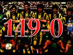 Skor Gila Sepak Bola, 149 – 0 Pecahkan Rekor Dunia