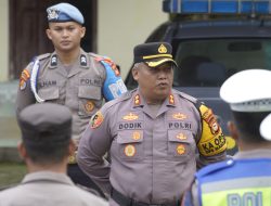 Kapolres Barru Pimpin Apel Pengamanan Kunjungan Anies Baswedan