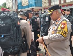 AKBP Dodik Pimpin Apel Kesiapan Pengamanan TPS