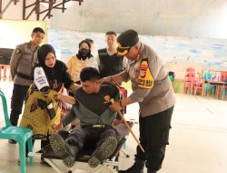 Kapolres Barru Beri Bantuan Kesehatan ke Penyelenggara Pemilu 2024