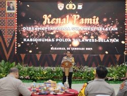Kapolda Sulsel Pimpin Sertijab Dirsamapta dan Kabid Humas Polda Sulsel