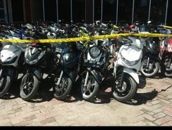 Meresahkan Pengguna Jalan, Polres Barru Amankan 22 Kendaraan Roda Dua