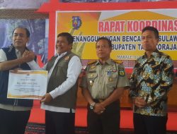 Pemerintah Pusat Serahkan Bantuan Penanggulangan Bencana untuk Provinsi Sulsel
