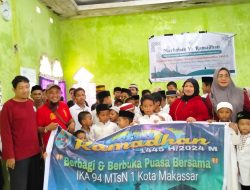 Giat Ramadhan IKA 94 MTsN 1 Makassar Sambangi Panti Asuhan dan Keluarga Alumni