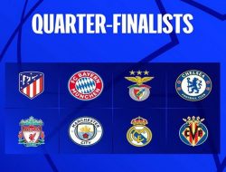 Ini Daftar Delapan Tim ke Perempat Final Liga Champions