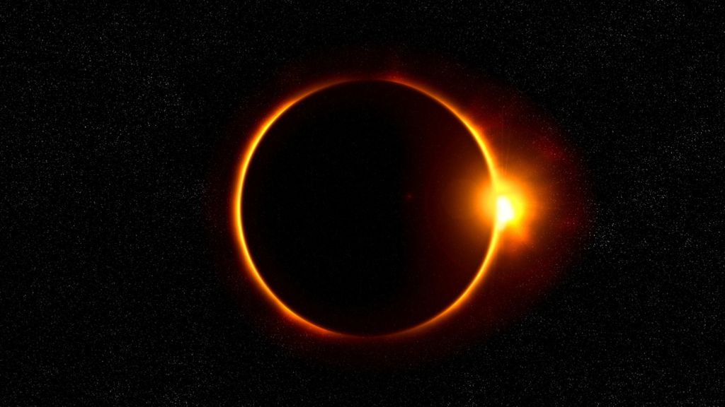 Ilustrasi Gerhana Matahari membuat bumi akan gelap tiga hari