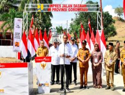 Presiden Jokowi Resmikan Jalan Inpres di Gorontalo