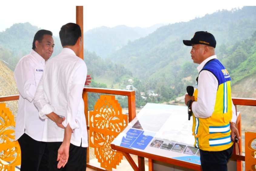 Presiden Jokowi tinjau Bendungan Bulango Ulu
