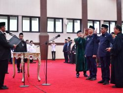 Penjabat Gubernur Sulsel Lantik Pejabat Administrasi dan Pengawas Lingkup Pemprov Sulsel