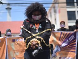 Koalisi Advokasi Jurnalis Sulsel Gelar Aksi di PN Makassar