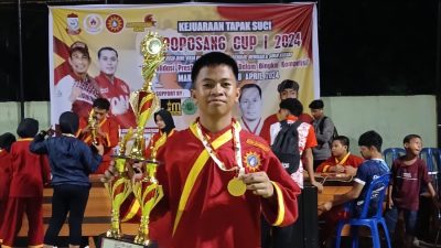 Fajrin Maulana Hermanto, Siswa Kelas IX SMP Negeri 18, Meraih Medali Pada Kejuaraan Kapoposang Cup 1  