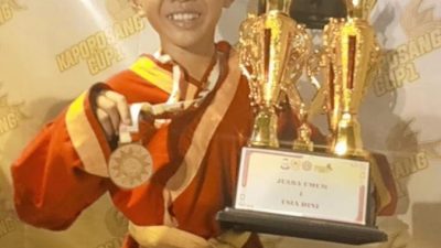 Sultan Faeyza Ajwad, Pesilat Cilik Maccis Peraih Medali Emas Pada Kejuaraan Kapoposang Cup 1 