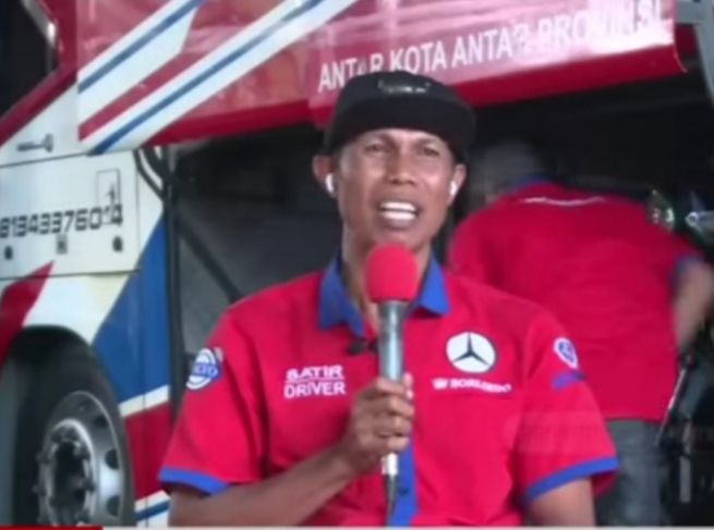 Satir Tajuddin Sopir bus Borlindo