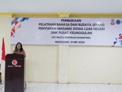 Kadisnaker Kota Makassar Buka Pelatihan Bahasa dan Budaya Jepang
