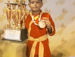 Eky Putra Pratama, Siswa SD Negeri Tanggul Patompo 2 Raih Medali Perunggu Pada Kejuaraan Kapoposang Cup 1 