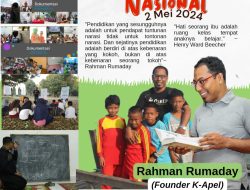 Selamat Hari Pendidikan Nasional, Pendidikan Berbasis Komunitas Ala K-Apel