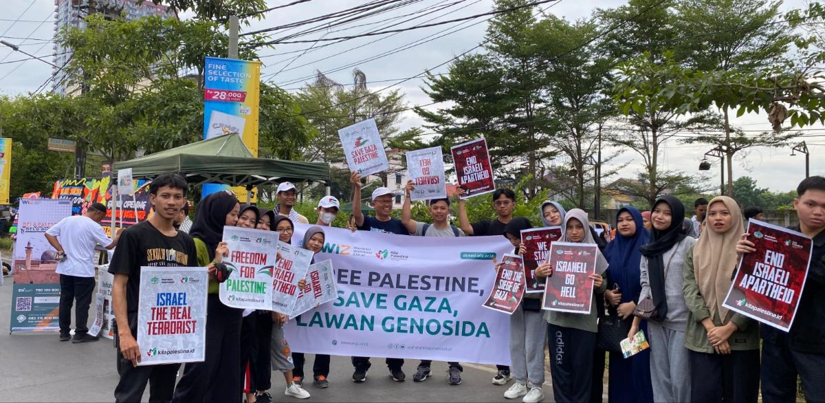 Peduli Palestina di Car free day