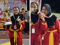 Membanggakan, “Saskia Fabiola dan Nema Rumaday” Siswi MA Al Hidayah Makassar Raih Medali Emas Pada Kejuaraan Kapoposang Cup 1 