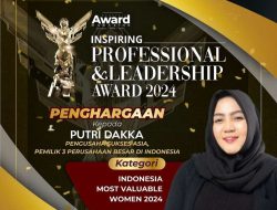Putri Dakka Raih Inspiring Profesional & Leadership Award 2024