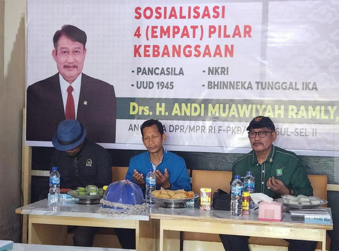 Anggota DPR RI Fraksi Partai Kebangkitan Bangsa (F-PKB), Andi Muawiyah Ramly menggelar kegiatan sosialisasi empat pilar kebangsaan