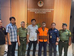 Terancam 5 Tahun Penjara dan Denda 2,5M, Gakkum KLHK Sulawesi Tangkap Pensiunan PNS