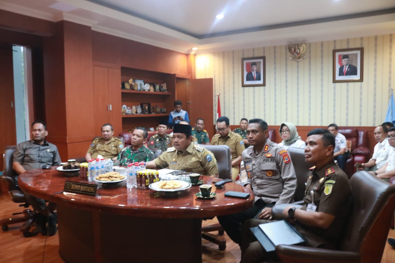 Andi Abubakar bersama Unsur Forum Koordinasi Pimpinan Daerah Bantaeng mengikuti Rapat Koordinasi Persiapan Acara Kunjungan Kerja Presiden