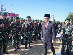 Hadiri Upacara Pemberangkatan Satgas Yonzipur, Jufri Rahman: Wujud Nyata Hubungan Erat Antara Pemprov Sulsel dengan TNI-Polri