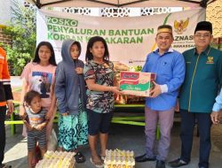 BAZNAS Makassar Serahkan Bantuan Bantuan Korban Kebakaran di Ablam dan Dg Regge